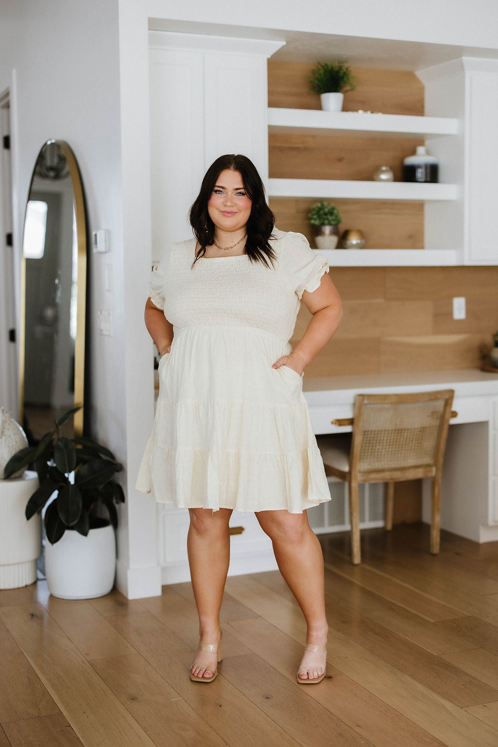 Cute Situation Square Neck Dress - Charming Charlie