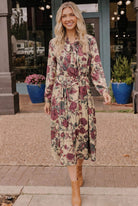 Vintage Rose Garden Floral Midi Dress - Charming Charlie