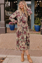 Vintage Rose Garden Floral Midi Dress - Charming Charlie