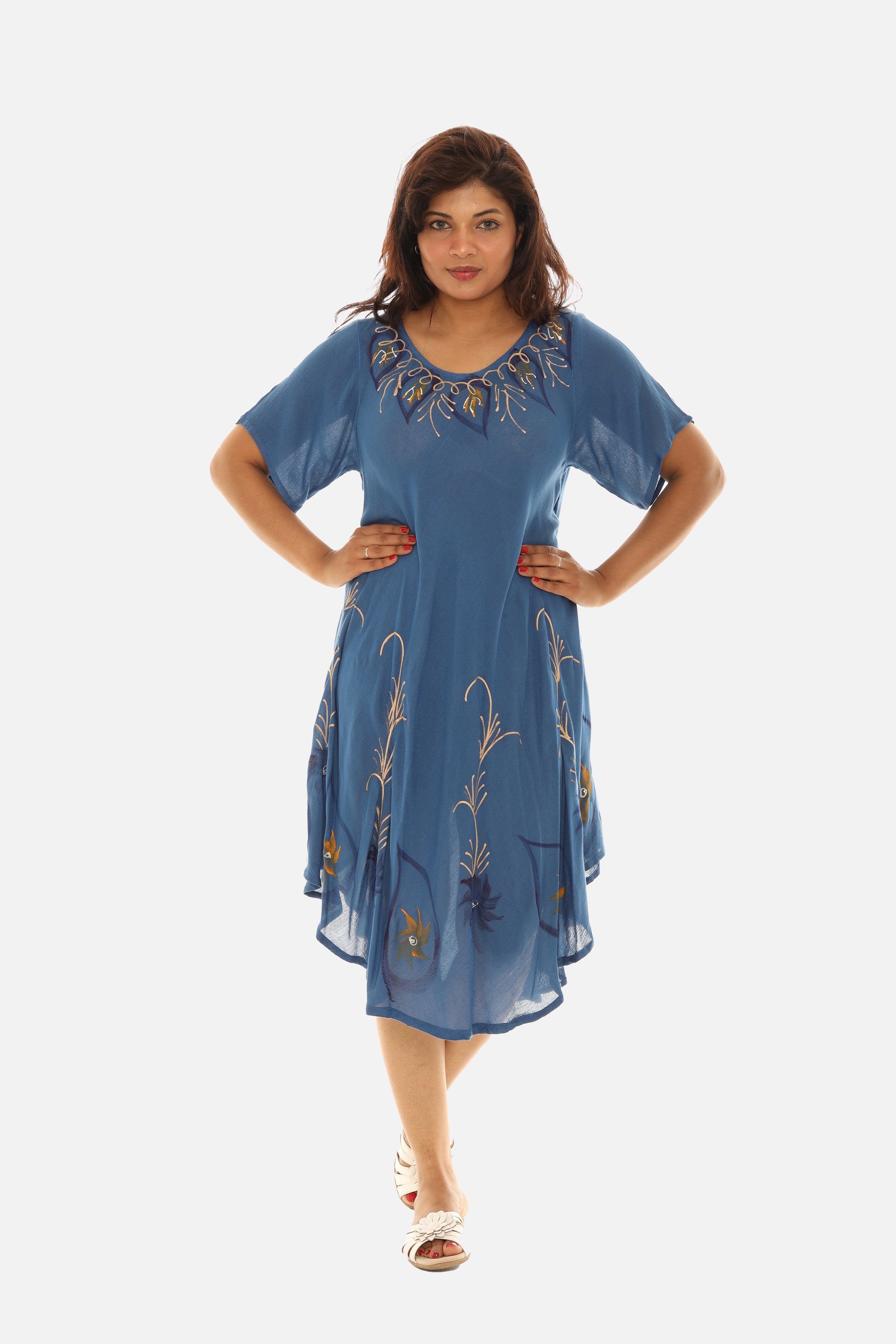 Rayon Tie Dye Dress for Women