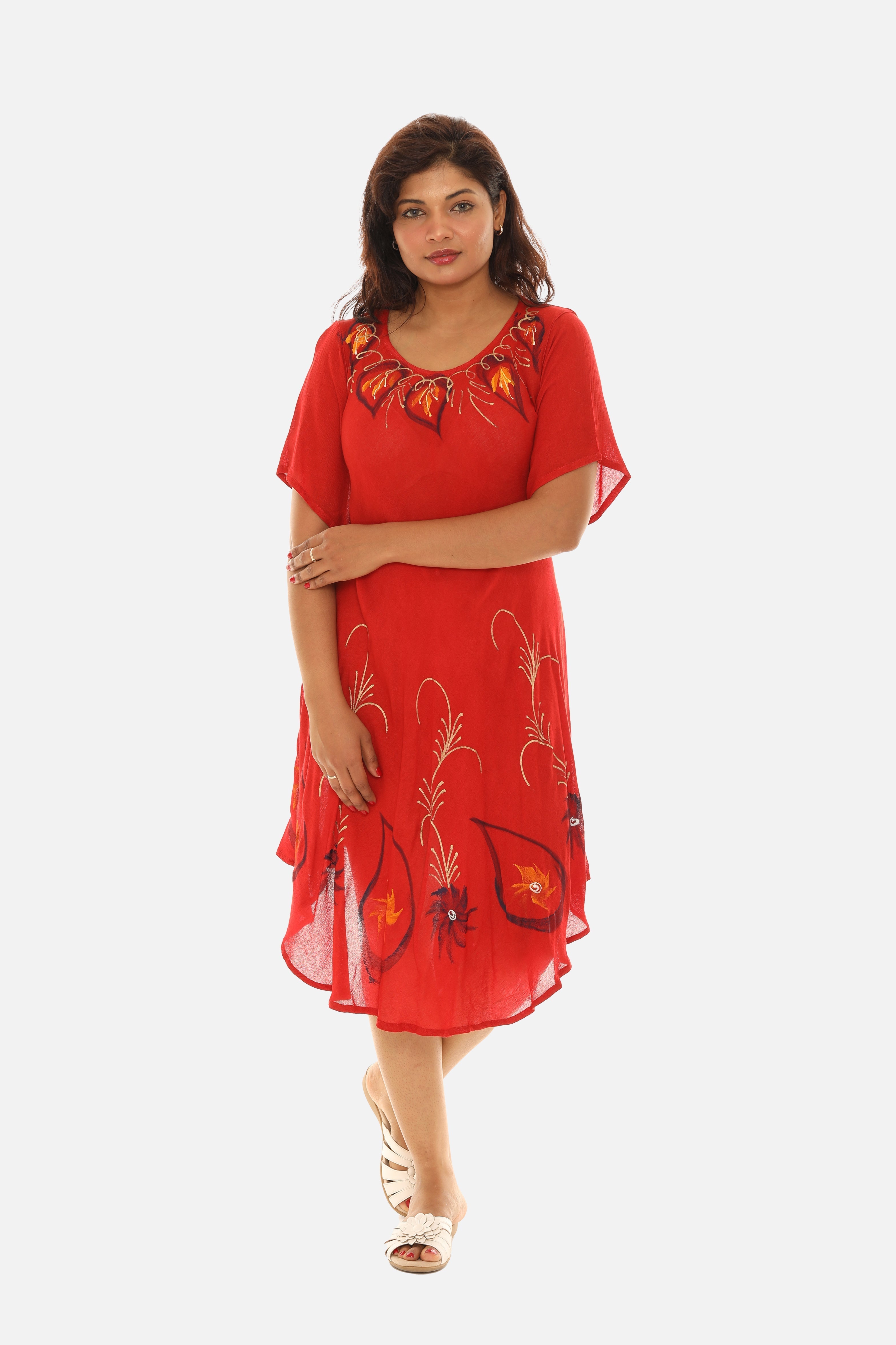 Rayon Tie Dye Dress for Women