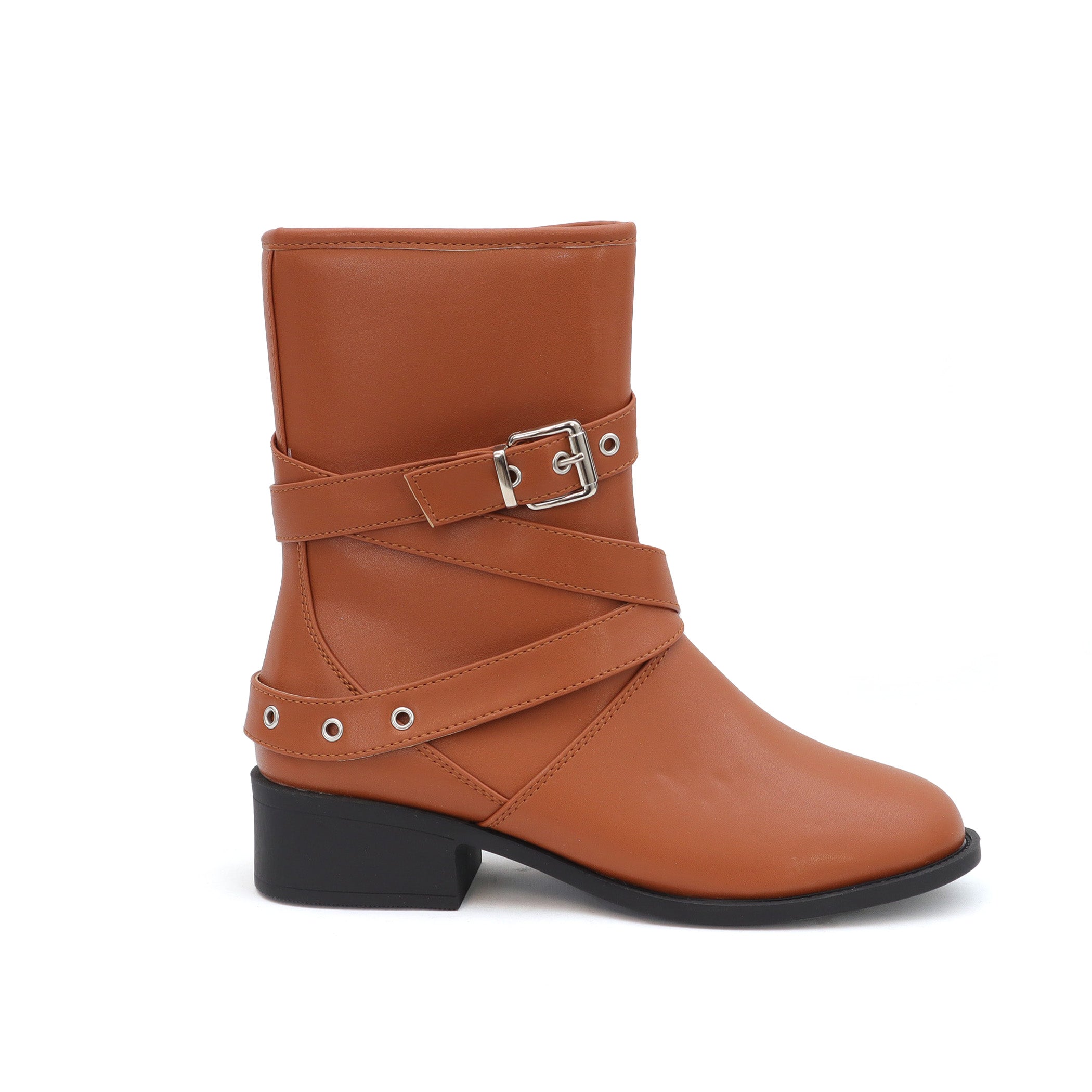 DARCY-12 Women's Strap With Buckle Riding Boot - Yoki 