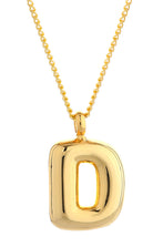 14K Gold Dipped Mini Bold initial Necklace - Charming Charlie