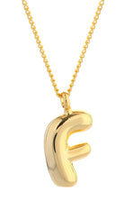 14K Gold Dipped Mini Bold initial Necklace - Charming Charlie