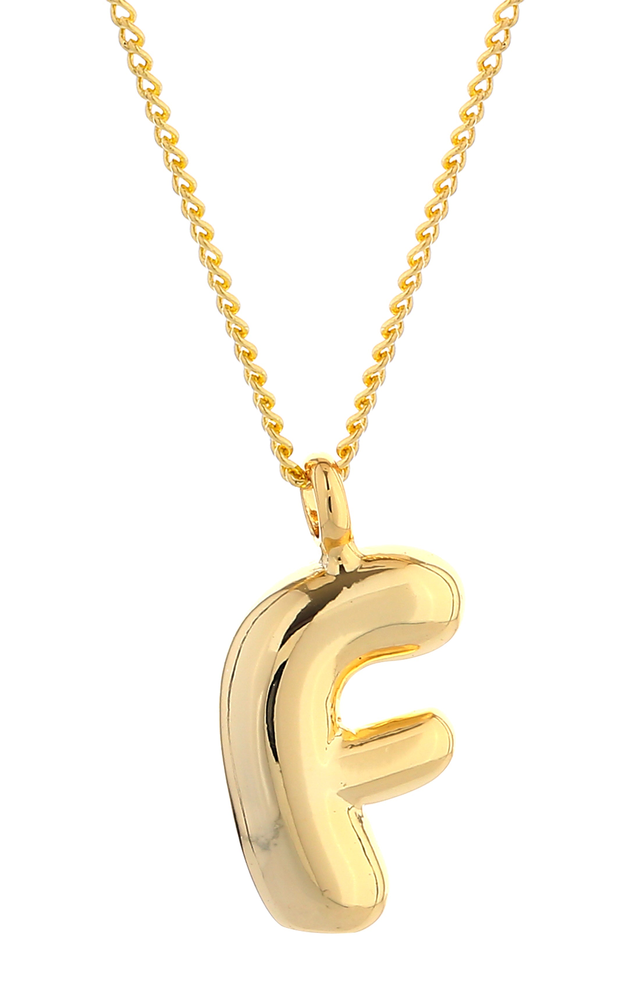 14K Gold Dipped Mini Bold initial Necklace - Charming Charlie