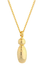 14K Gold Dipped Mini Bold initial Necklace - Charming Charlie