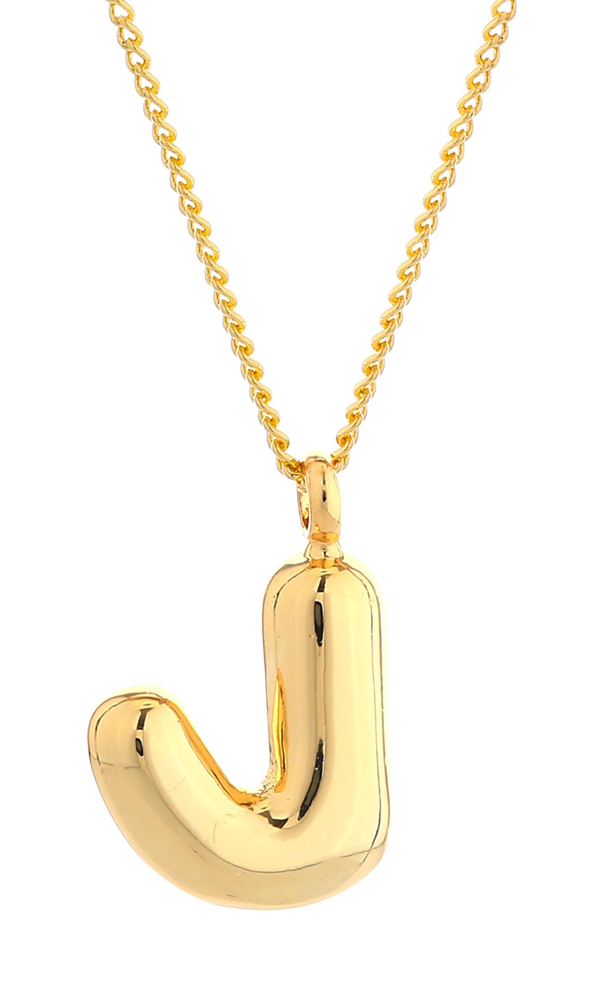 14K Gold Dipped Mini Bold initial Necklace - Charming Charlie