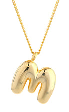 14K Gold Dipped Mini Bold initial Necklace - Charming Charlie