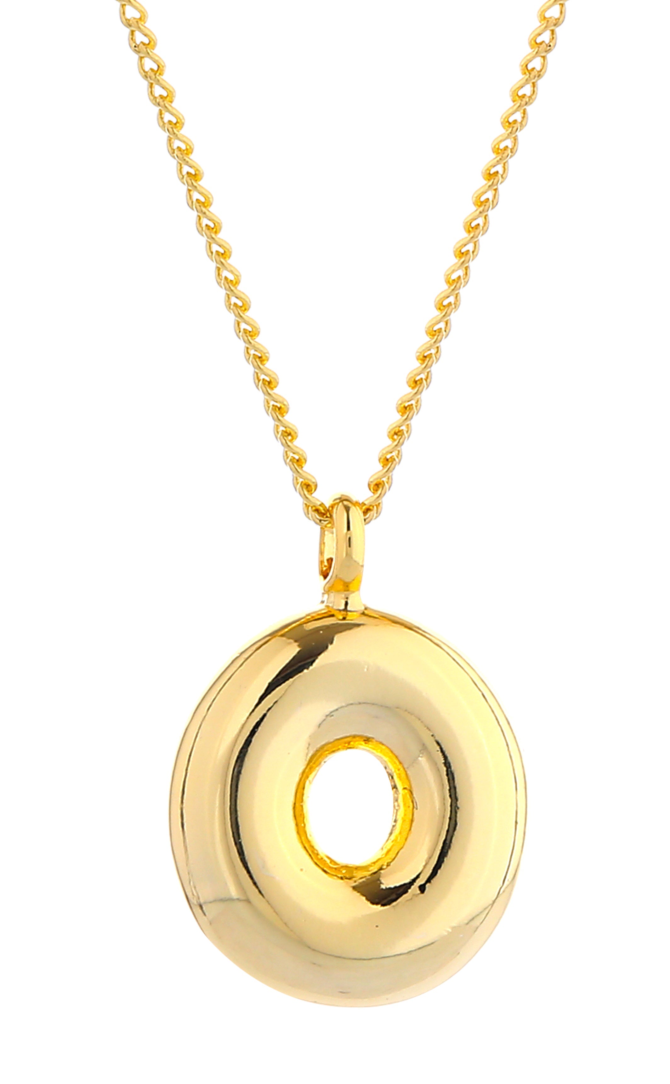 14K Gold Dipped Mini Bold initial Necklace - Charming Charlie