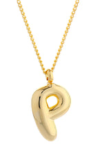 14K Gold Dipped Mini Bold initial Necklace - Charming Charlie