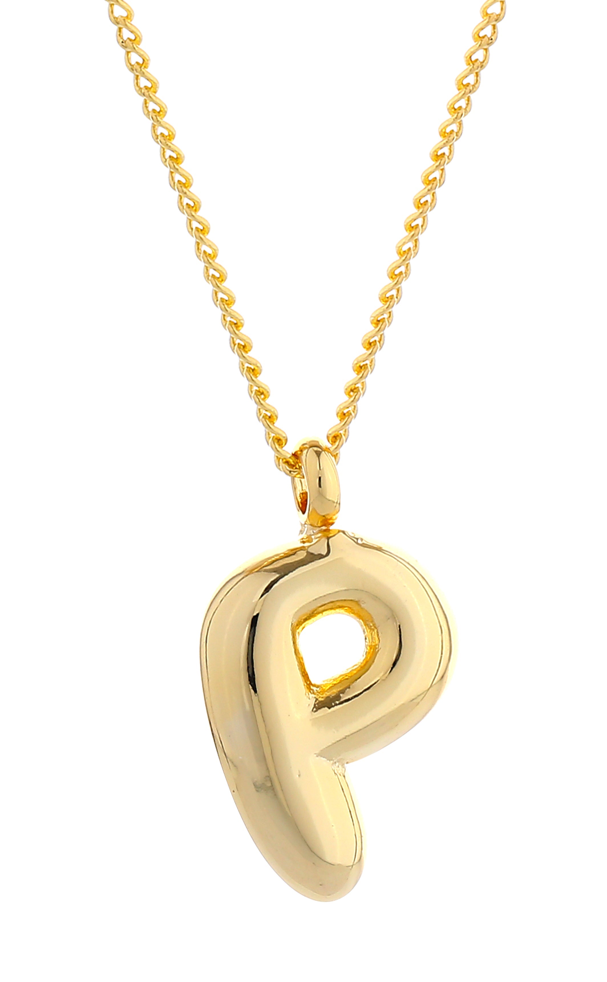 14K Gold Dipped Mini Bold initial Necklace - Charming Charlie