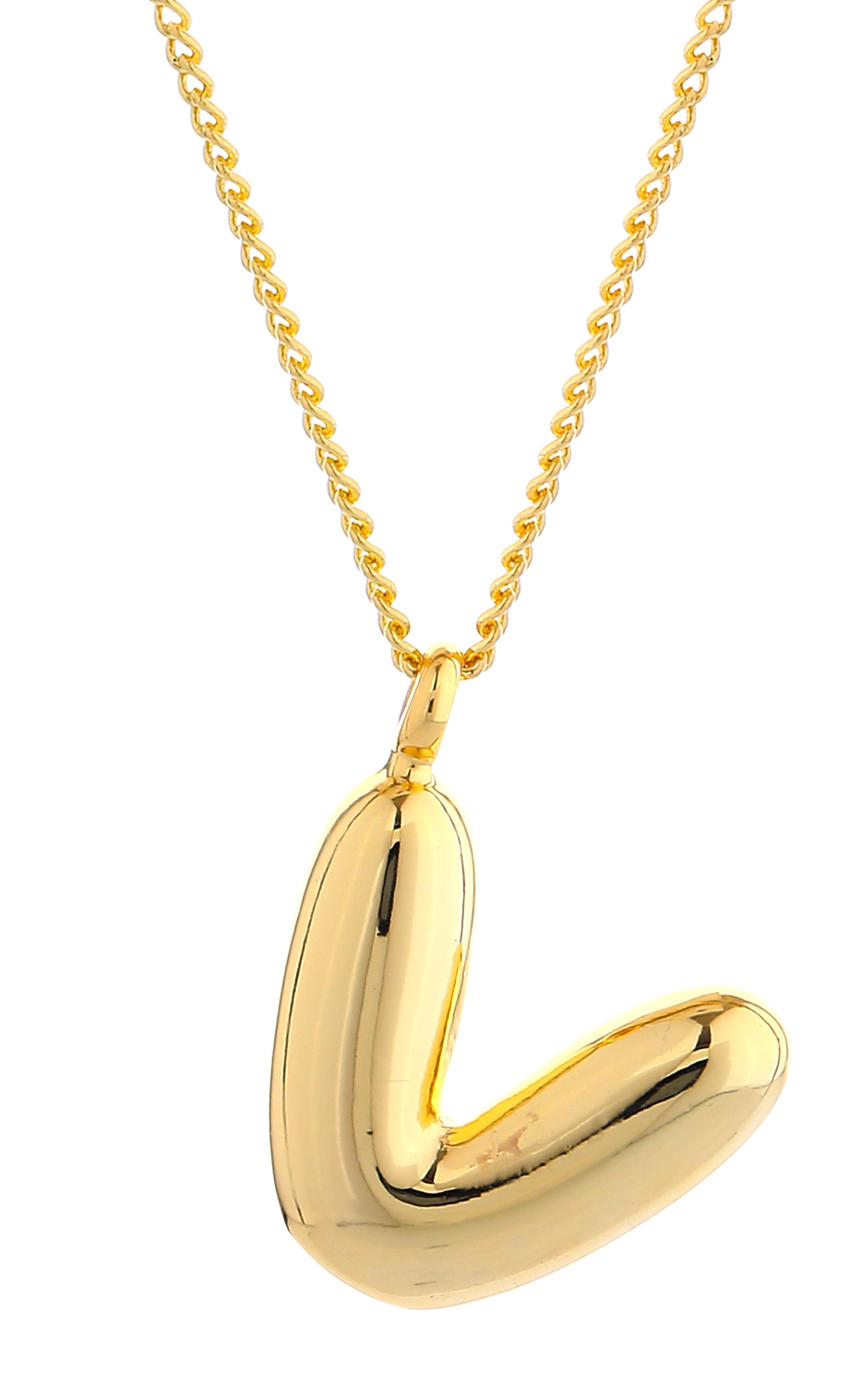 14K Gold Dipped Mini Bold initial Necklace - Charming Charlie