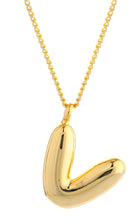 14K Gold Dipped Mini Bold initial Necklace - Charming Charlie