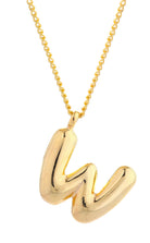 14K Gold Dipped Mini Bold initial Necklace - Charming Charlie