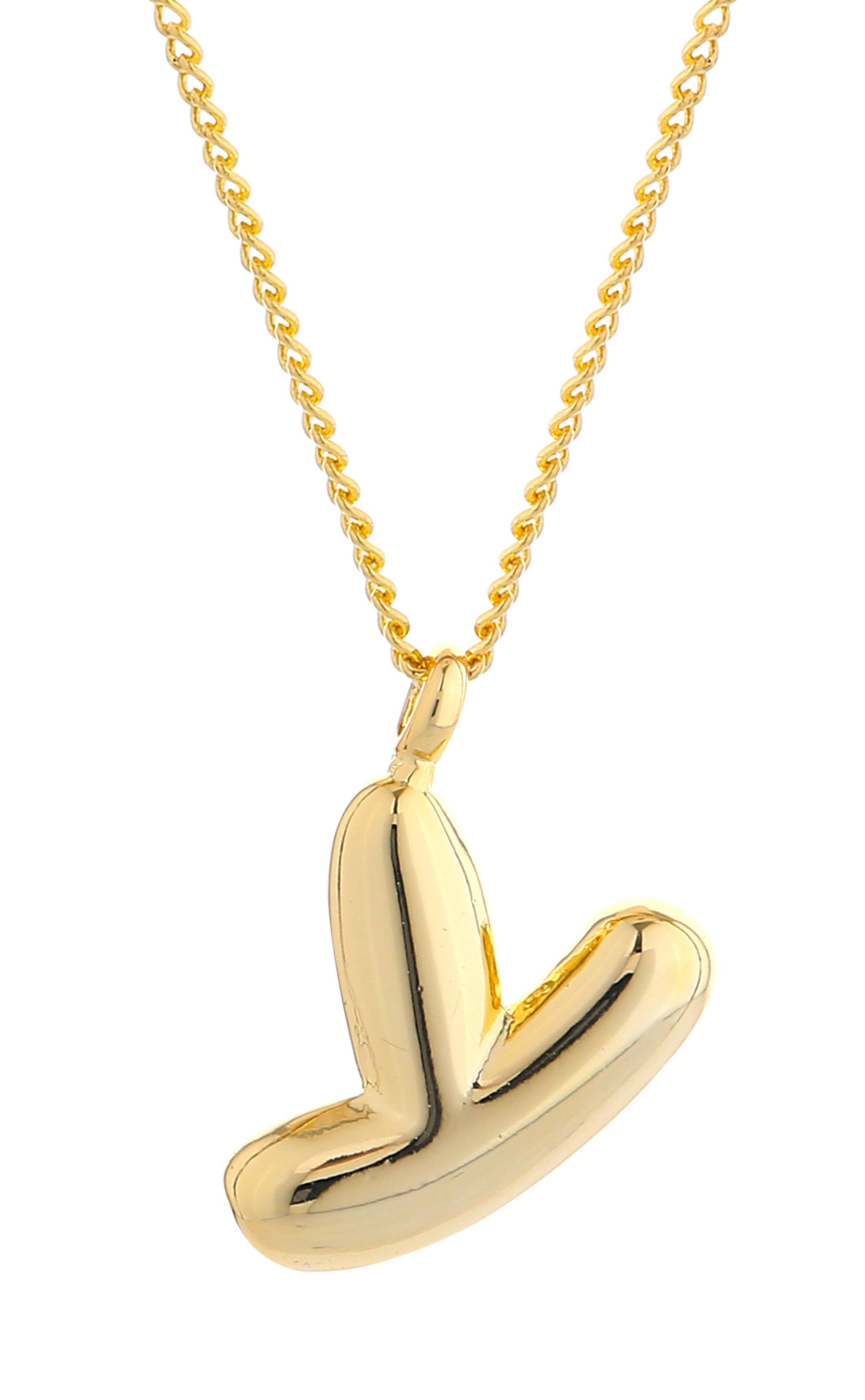 14K Gold Dipped Mini Bold initial Necklace - Charming Charlie
