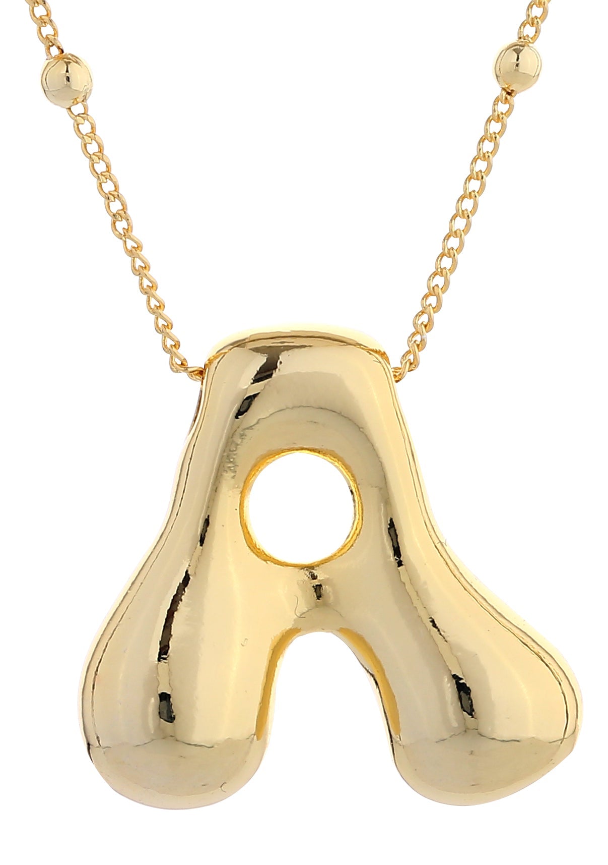 14K Gold Dipped Bold initial Necklace