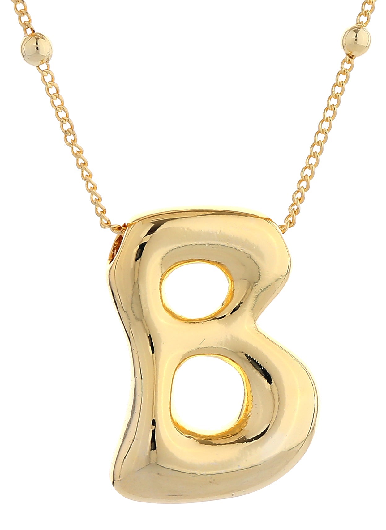 14K Gold Dipped Bold initial Necklace