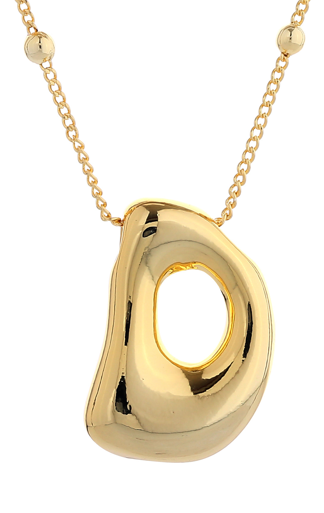 14K Gold Dipped Bold initial Necklace