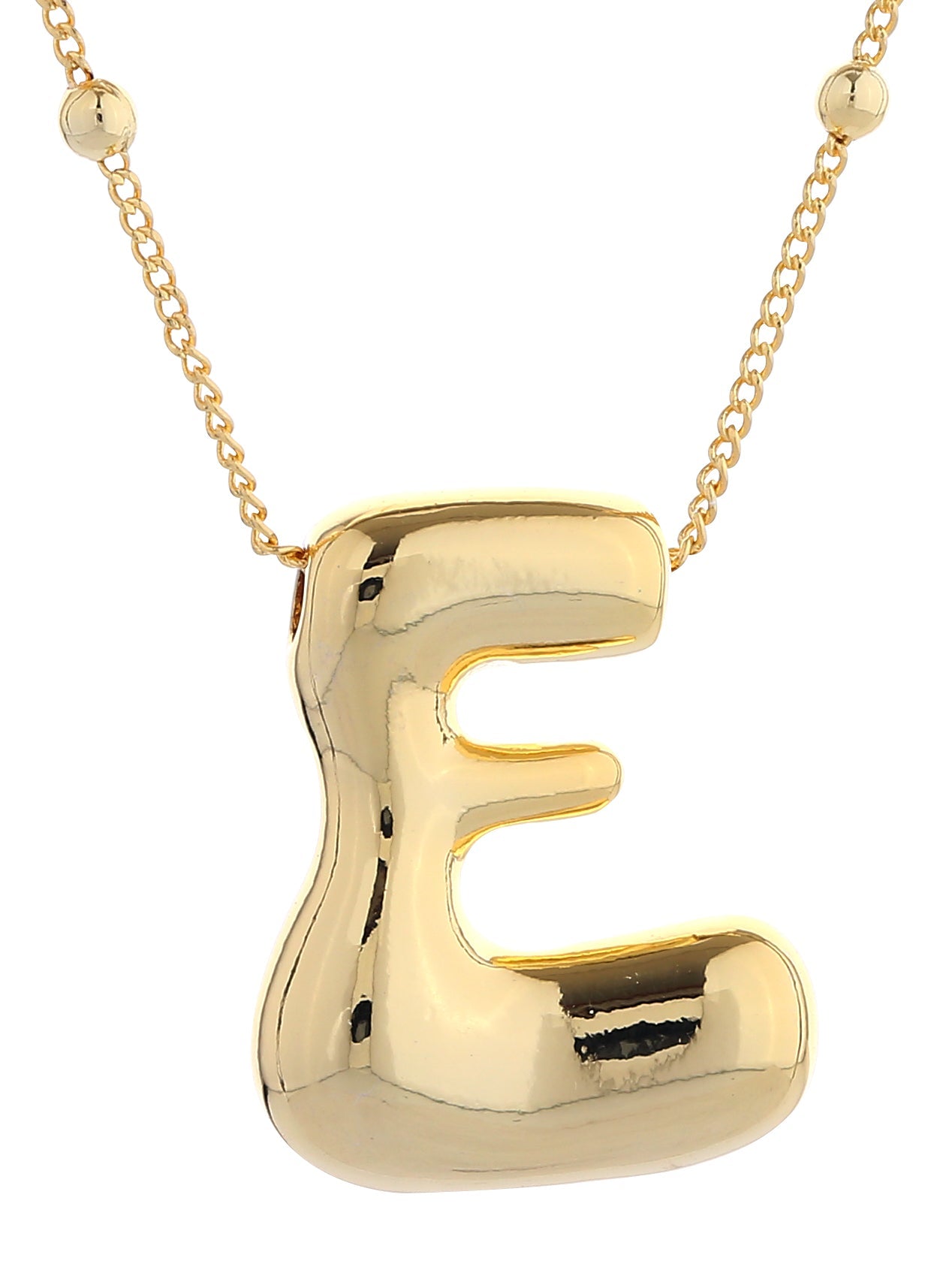 14K Gold Dipped Bold initial Necklace