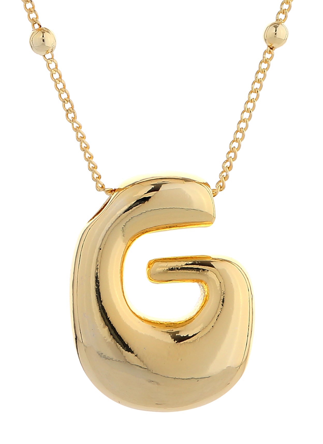 14K Gold Dipped Bold initial Necklace