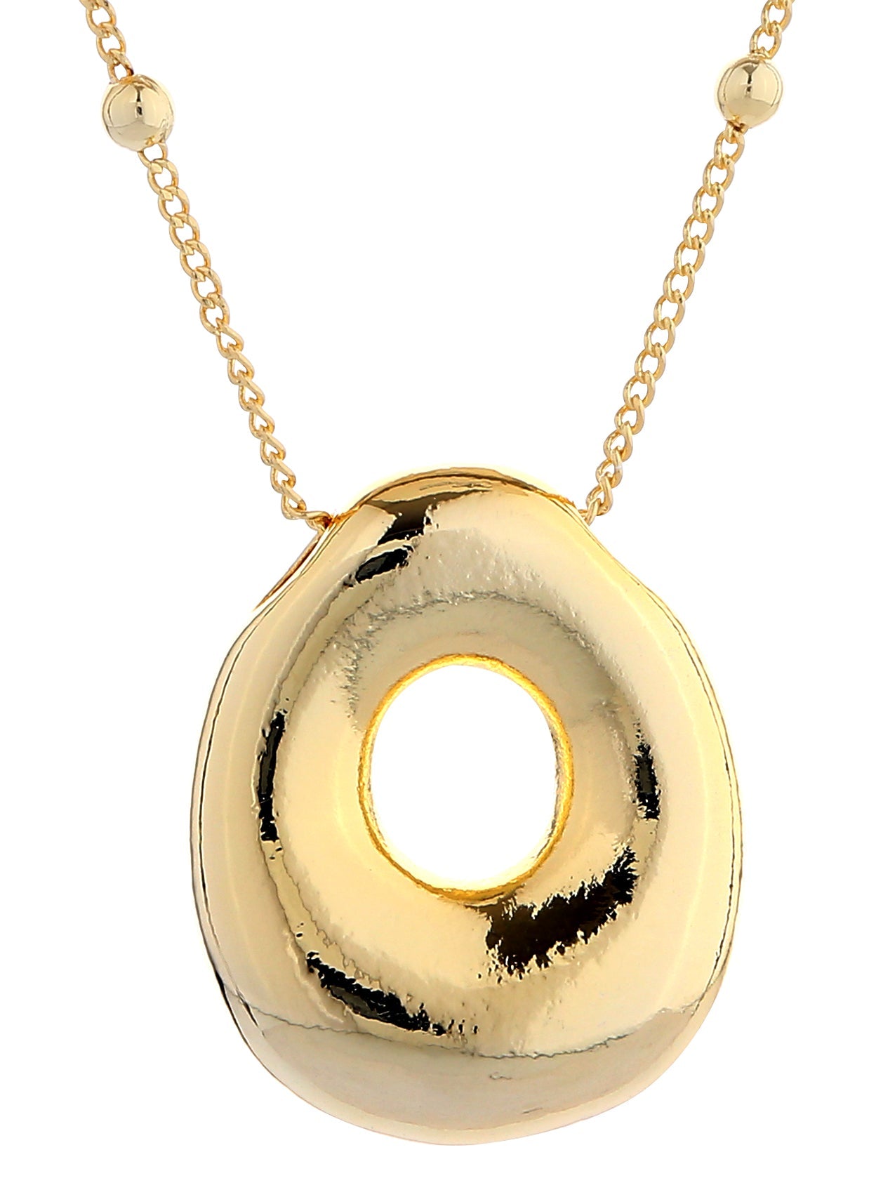 14K Gold Dipped Bold initial Necklace