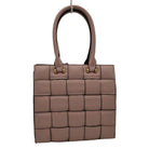 Dark Faux Leather Top Handle Cassette Tote Bag, is the perfect accessory for any occasion. Crafted with durable faux leather material, it is strong and reliable. It features a top handle for easy carrying and a cassette shape to aid in keeping the bag lightweight and stylish. Perfect for everyday use or as a lovely gift.