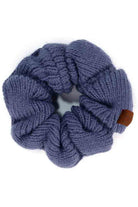 Dark Denim C.C. Soft Knit Scrunchies provide a stylish and comfortable way to keep your hair in place without causing damage. Made with soft knit material, they are gentle on your hair and perfect for everyday wear. Their scrunchy design also adds a trendy touch to your hairstyle