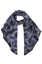 Dark Gray Light Gray C C Tie Dye Bias Cut Scarf With Rubber Patch, add a beautiful look and touch of perfect class to your outfit in style. Nicely designed with tie dye that gives a unique and awesome appearance with comfort and warmth. Perfect weight makes it wearable to complement your outfit, or with your favorite fall jacket. Great for daily wear in the cold winter to protect you against the chill.