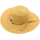 Dark Natural C.C Wide Brim Stone Trim Band Sunhat, Keep your styles on even when you are relaxing at the pool or playing at the beach. Large, comfortable, and perfect for keeping the sun off of your face, neck, and shoulders. Perfect summer, beach accessory. Ideal for travelers who are on vacation or just spending some time in the great outdoors.