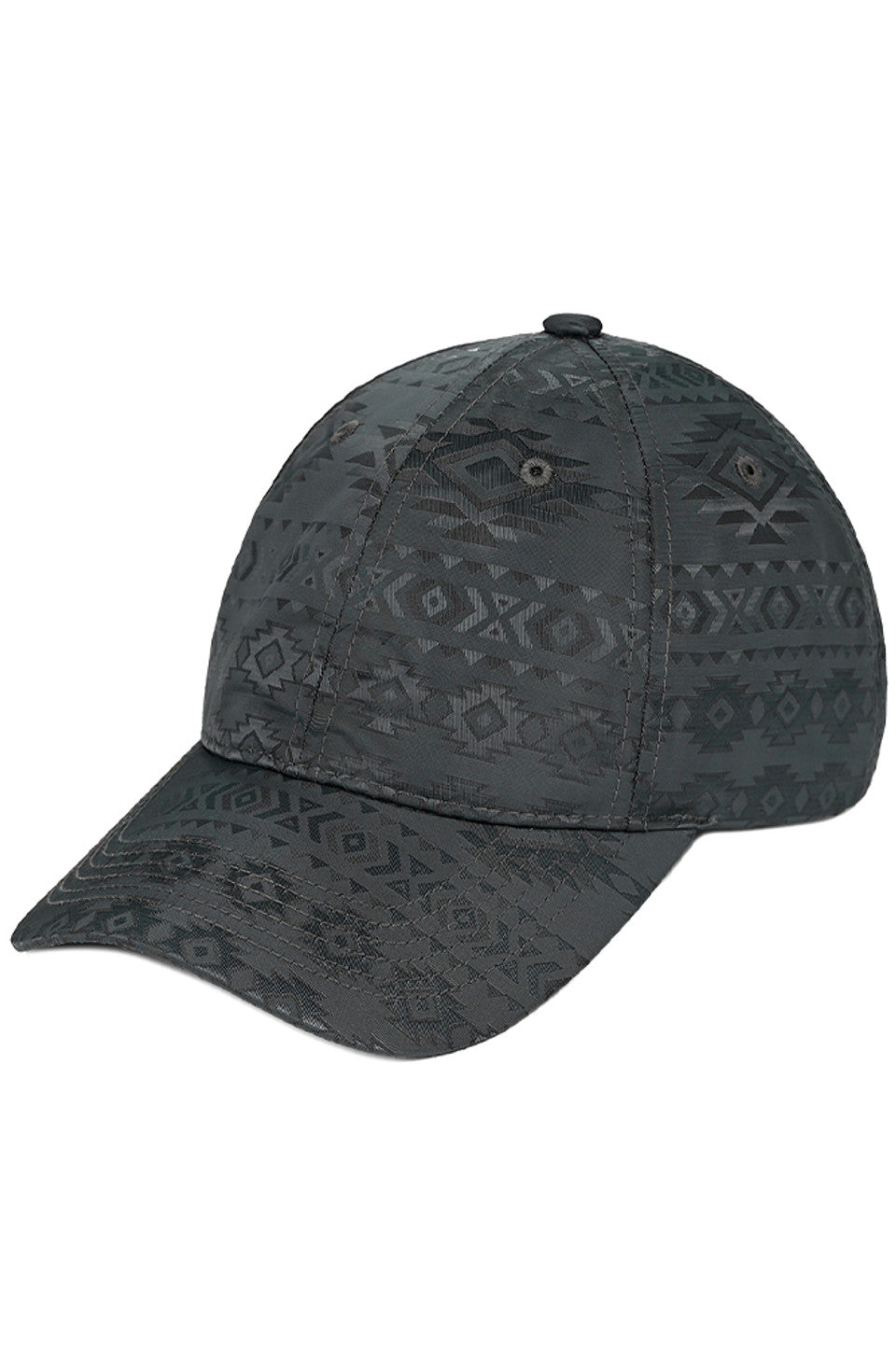 Dark Gray C.C. South Western Pattern Baseball Cap is perfect for those looking to add a touch of style to their wardrobe. Made with a unique South Western pattern, this cap is both fashionable and functional. Stay protected from the sun while making a statement with this trendy accessory.