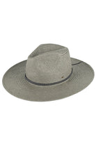 Dark Sage C.C Paper Panama Sun Hat is a must-have accessory for any sunny day. Made with high-quality paper to ensure durability and breathability. Perfect for protecting your face and neck from harmful UV rays. Look stylish and stay cool with this versatile sun hat.