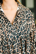Darlin' If You Don't Mind Babydoll Leopard Print Dress - Charming Charlie