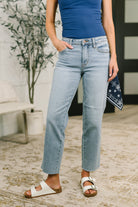 Dawn Mid Rise Ankle Straight w Bandana Loop - Charming Charlie