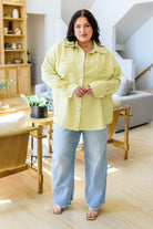 Daydreams Shacket in Yellow - Charming Charlie