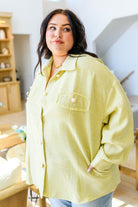 Daydreams Shacket in Yellow - Charming Charlie