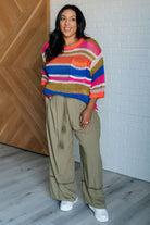 Deep Thoughts Striped Loose Knit Top - Charming Charlie
