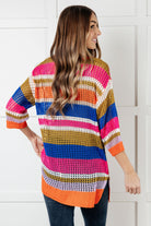 Deep Thoughts Striped Loose Knit Top - Charming Charlie