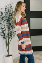 Definitely Dapper Striped Knit Cardigan - Charming Charlie