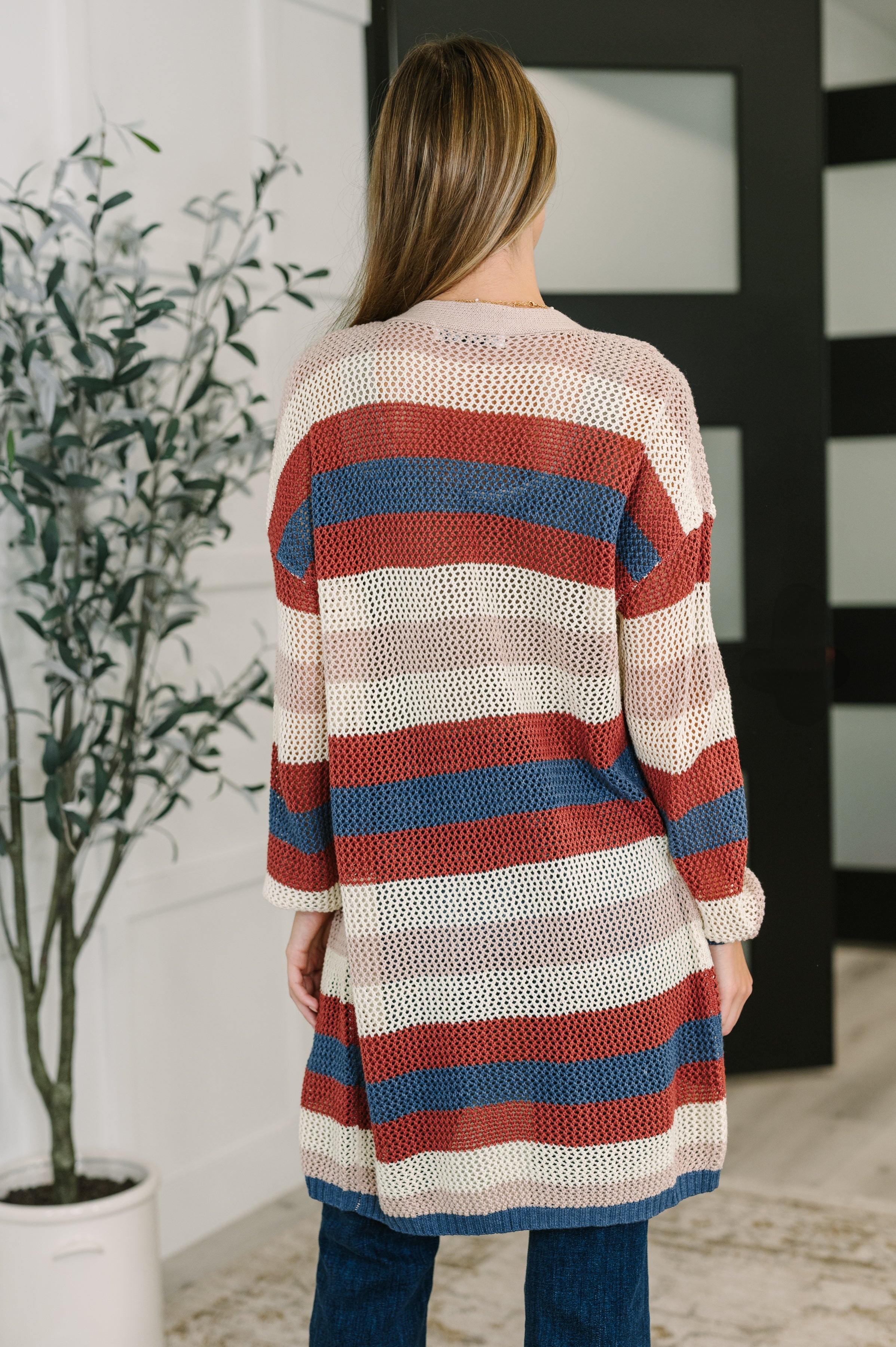 Definitely Dapper Striped Knit Cardigan - Charming Charlie