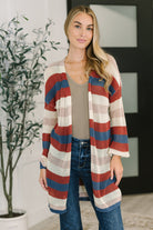 Definitely Dapper Striped Knit Cardigan - Charming Charlie