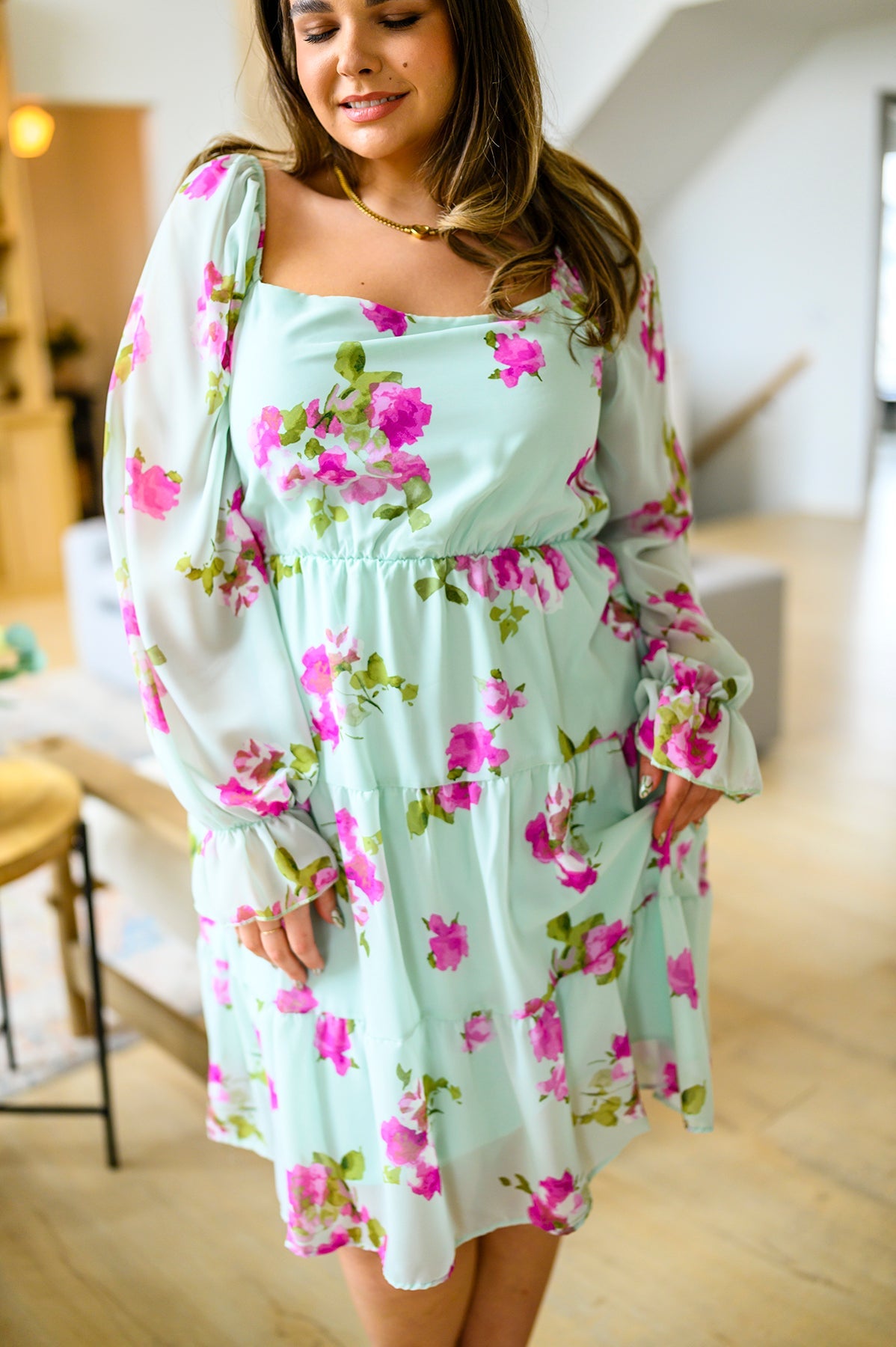 Delightfully Yours Floral Dress - Charming Charlie