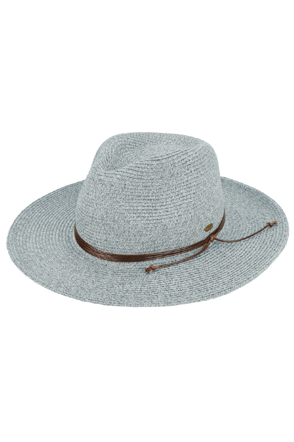 Denim C.C String Trim Band Panama Sun Hat offers stylish protection under the sun. Its sturdy construction and wide brim provide shade, and its string trim band adds a touch of sophistication. Perfect for any outdoor activity, ensuring both fashion and functionality.