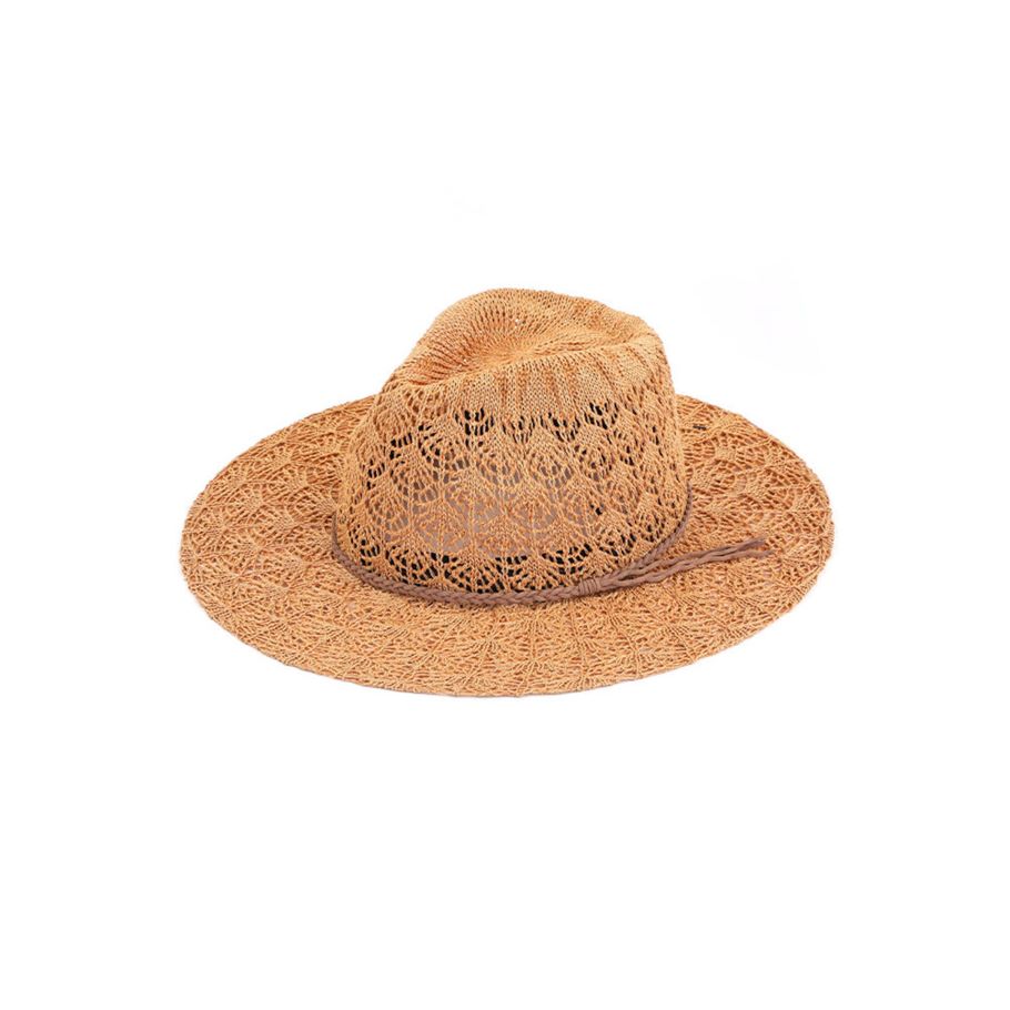 C.C HORSESHOE LACE KNITTING PANAMA HAT - Charming Charlie