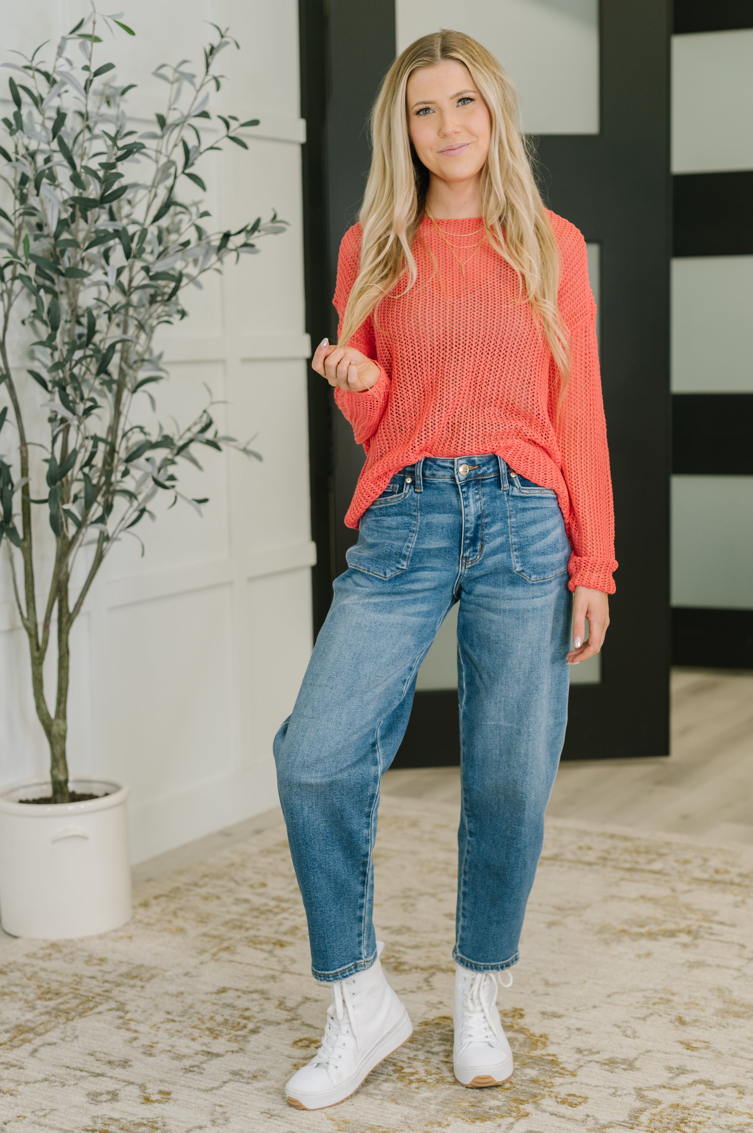 Desert Bloom Loose Knit Sweater - Charming Charlie