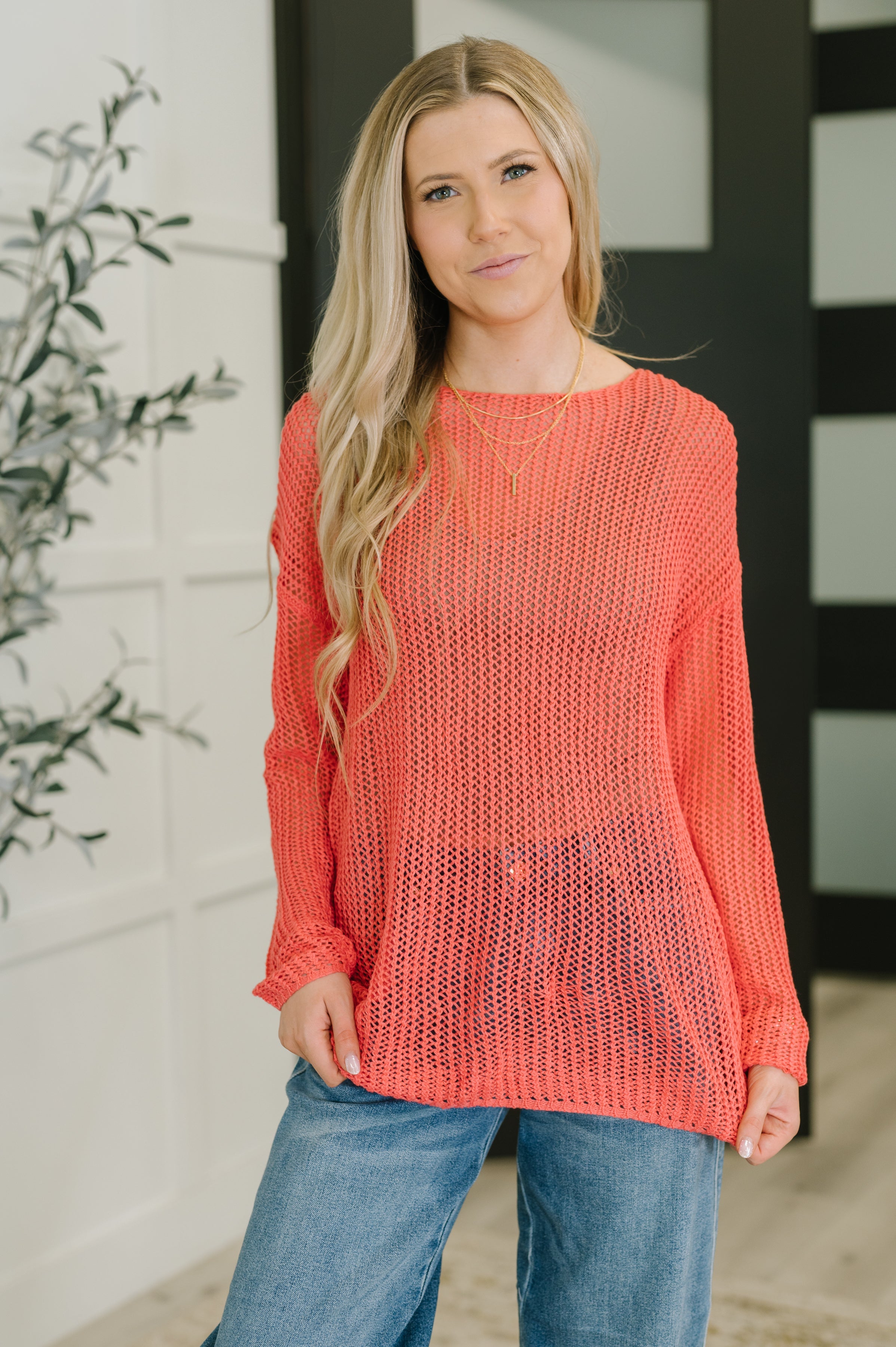 Desert Bloom Loose Knit Sweater - Charming Charlie
