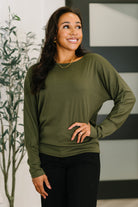 Dinner Plans Dolman Long Sleeve - Charming Charlie