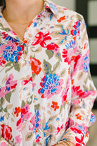 Distinguished Guest Floral Button Down - Charming Charlie
