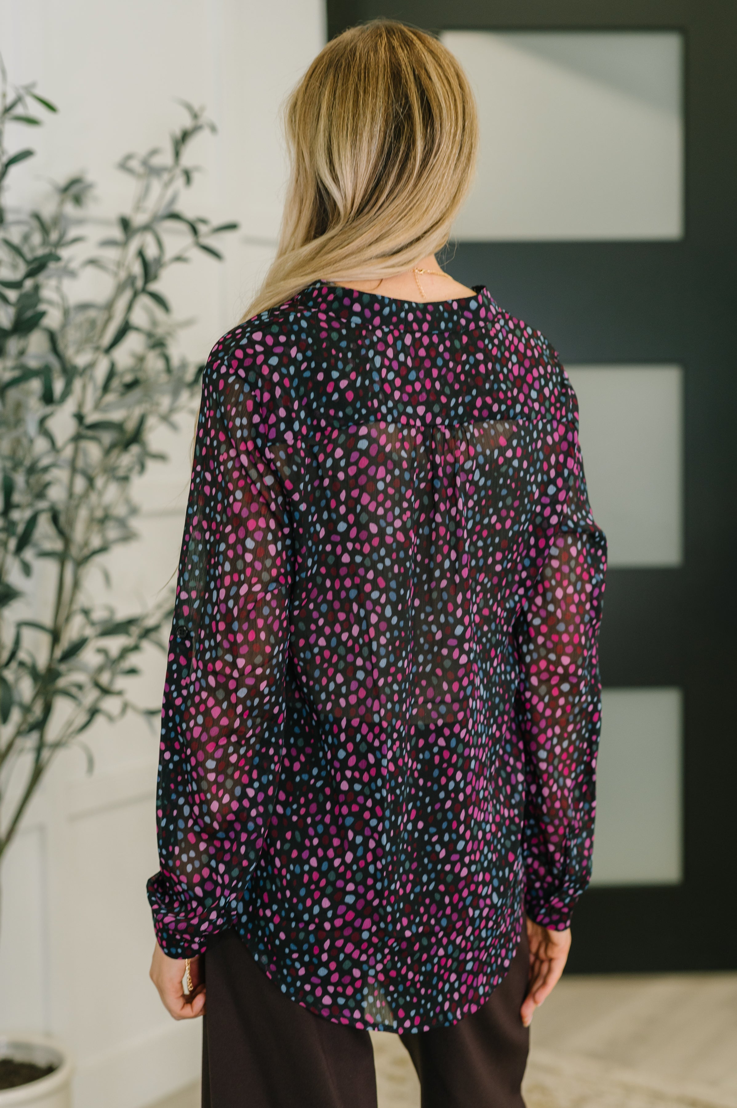 Doing the Most Polka Dot Blouse - Charming Charlie