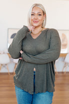 Don't Be Careless Ribbed Knit Top - Charming Charlie