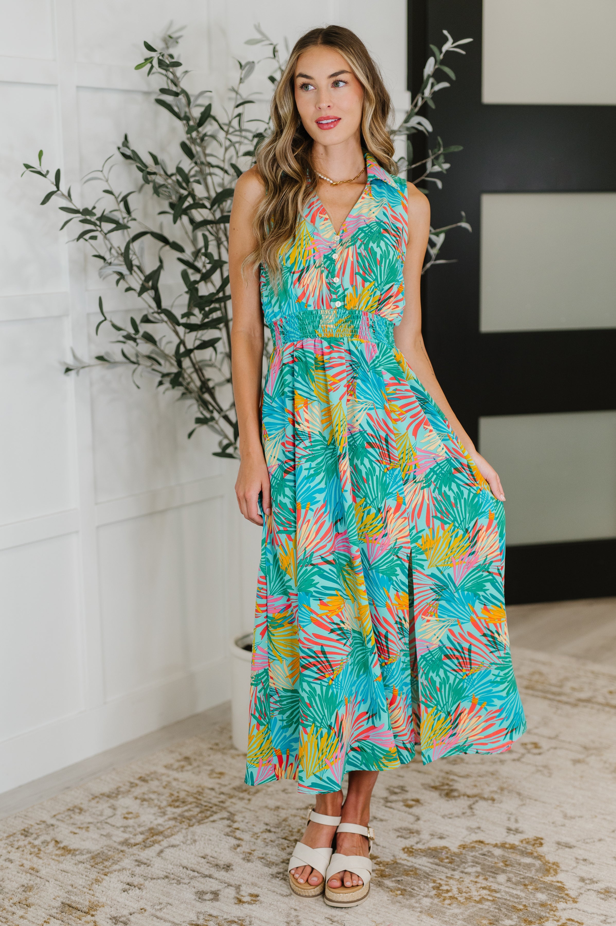 Don't Be Shy, Babe Sleeveless Dress in Mint - Charming Charlie